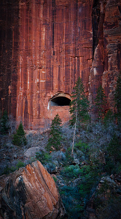 Zion Canyon, Light Tunnel, American South West, Utah, Colorado Plateau