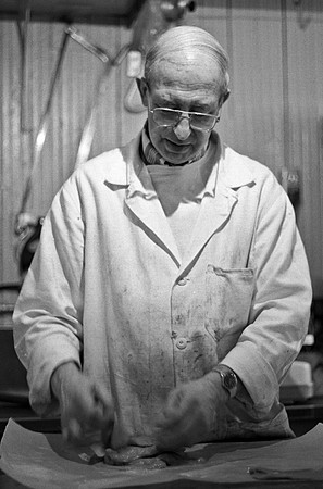 Male Older Senior Portrait Photography Butcher Business