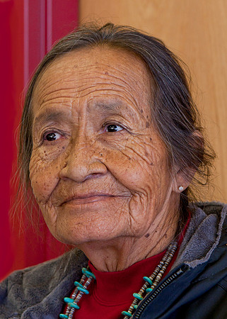 Ellderly Navajo Woman in Monument Valley, AZ