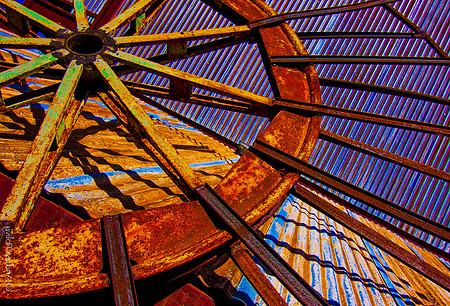 Water Wheel near Rt 66, Arizona