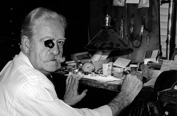 Male Older Senior Portrait Photography Watchmaker Business