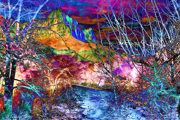 Zion Trees Abstract-1311