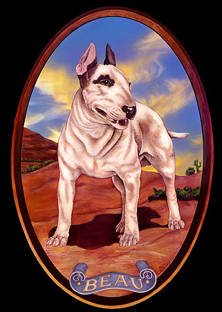 Beau Bull Dog-Acrylic & Airbrush, Painting_Traditional Art