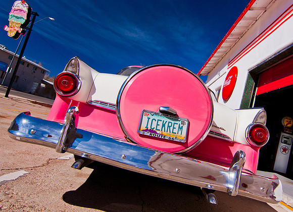 Vintage Fairlane Route 66, America, South West, Colorado Plateau